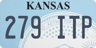 KS license plate 279ITP