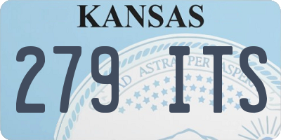 KS license plate 279ITS