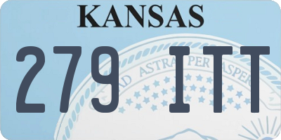 KS license plate 279ITT