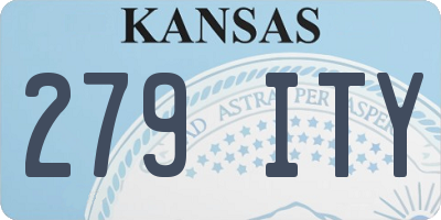KS license plate 279ITY