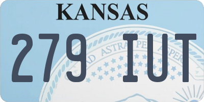 KS license plate 279IUT