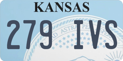 KS license plate 279IVS