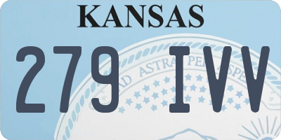KS license plate 279IVV