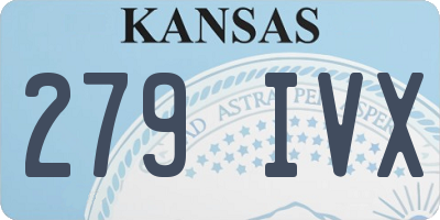 KS license plate 279IVX