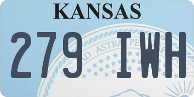KS license plate 279IWH