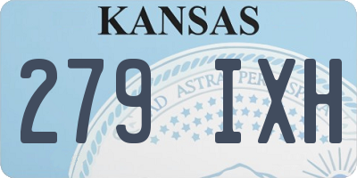 KS license plate 279IXH