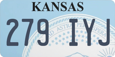 KS license plate 279IYJ