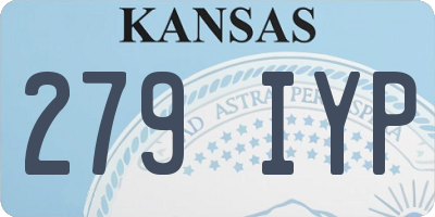KS license plate 279IYP