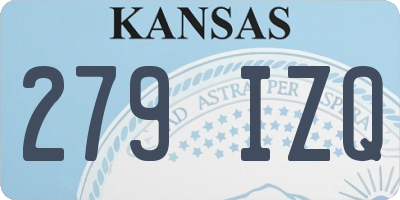 KS license plate 279IZQ