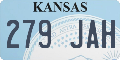 KS license plate 279JAH