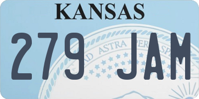 KS license plate 279JAM