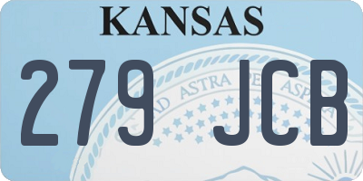 KS license plate 279JCB