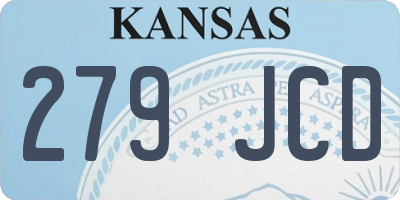 KS license plate 279JCD
