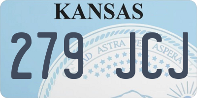 KS license plate 279JCJ
