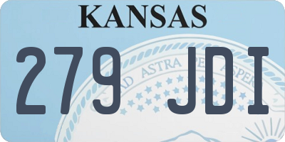 KS license plate 279JDI