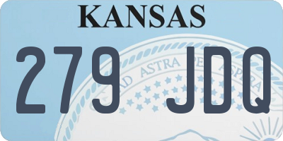 KS license plate 279JDQ