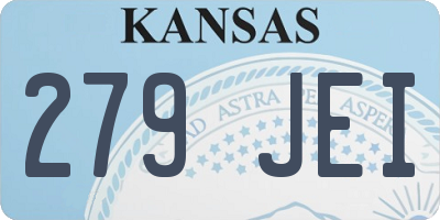KS license plate 279JEI