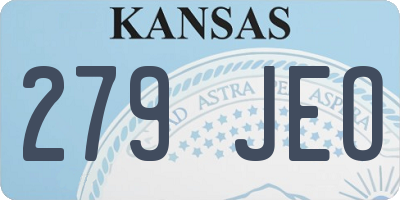 KS license plate 279JEO