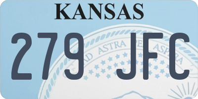 KS license plate 279JFC