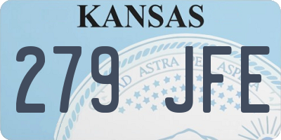 KS license plate 279JFE