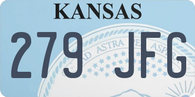 KS license plate 279JFG