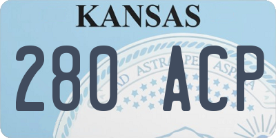 KS license plate 280ACP
