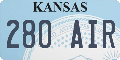 KS license plate 280AIR