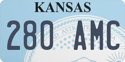 KS license plate 280AMC