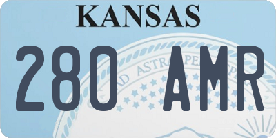 KS license plate 280AMR