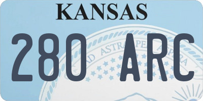 KS license plate 280ARC