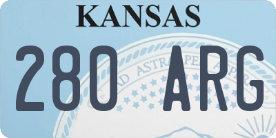 KS license plate 280ARG