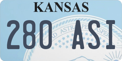 KS license plate 280ASI