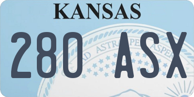 KS license plate 280ASX