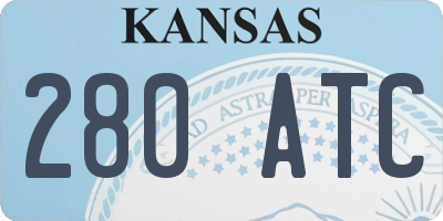 KS license plate 280ATC