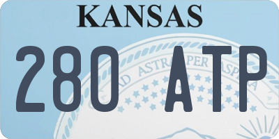 KS license plate 280ATP