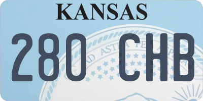 KS license plate 280CHB
