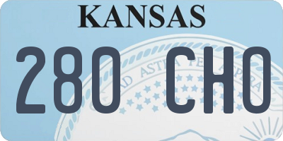 KS license plate 280CHO