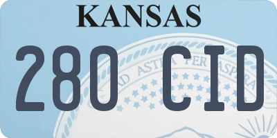 KS license plate 280CID