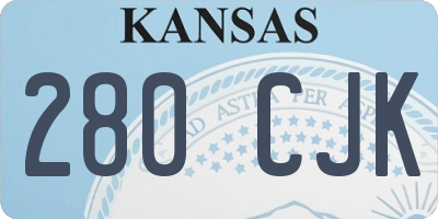 KS license plate 280CJK