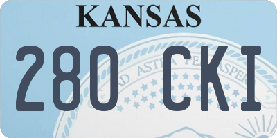 KS license plate 280CKI