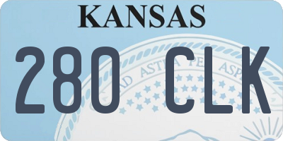 KS license plate 280CLK