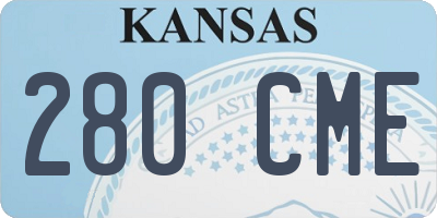 KS license plate 280CME