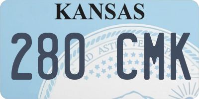 KS license plate 280CMK