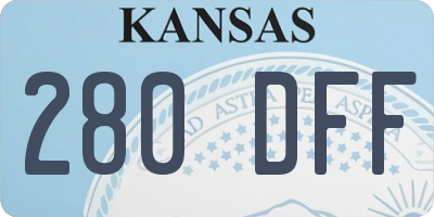 KS license plate 280DFF