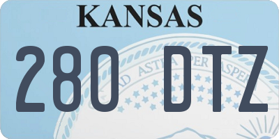 KS license plate 280DTZ