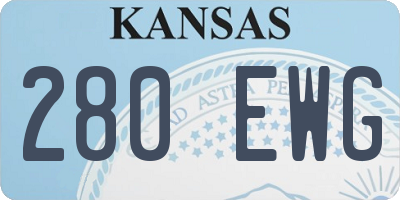 KS license plate 280EWG