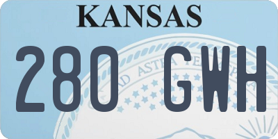 KS license plate 280GWH