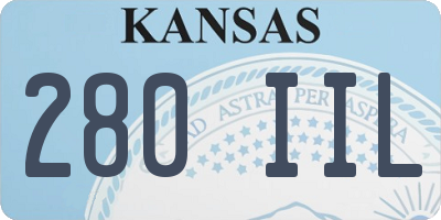 KS license plate 280IIL
