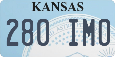 KS license plate 280IMO