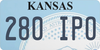 KS license plate 280IPO